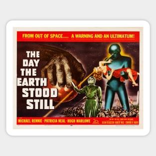 THE DAY THE EARTH STOOD STILL Hollywood Classic Sci Fi Vintage Movie Sticker